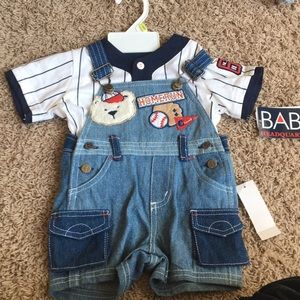 NEVER WORN Baseball baby set